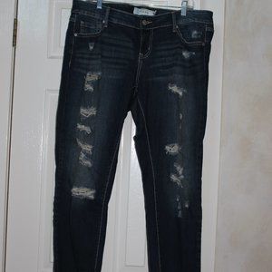 Torrid ripped blue jeans